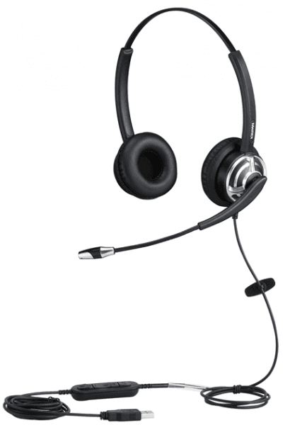 WELL Mairdi MRD-805D USB, náhlavka dvojušná (USB s ovládaním hlasitosti)
