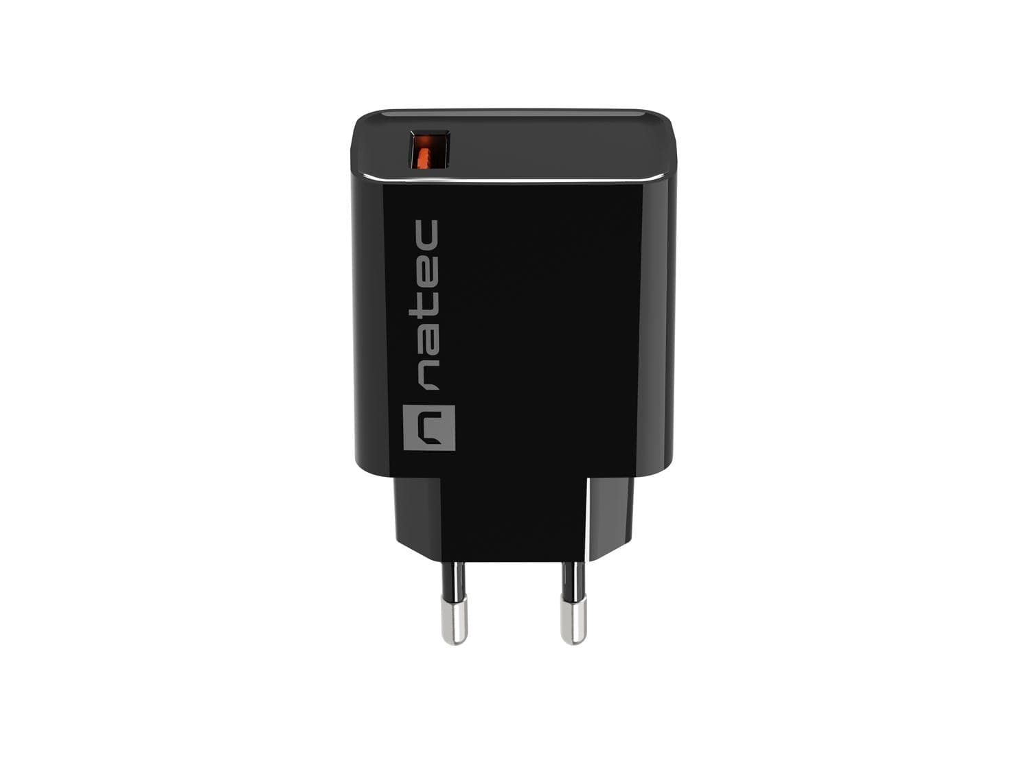 Univerzálna nabíjačka Natec RIBERA 18W 1X USB-A, čierna 1