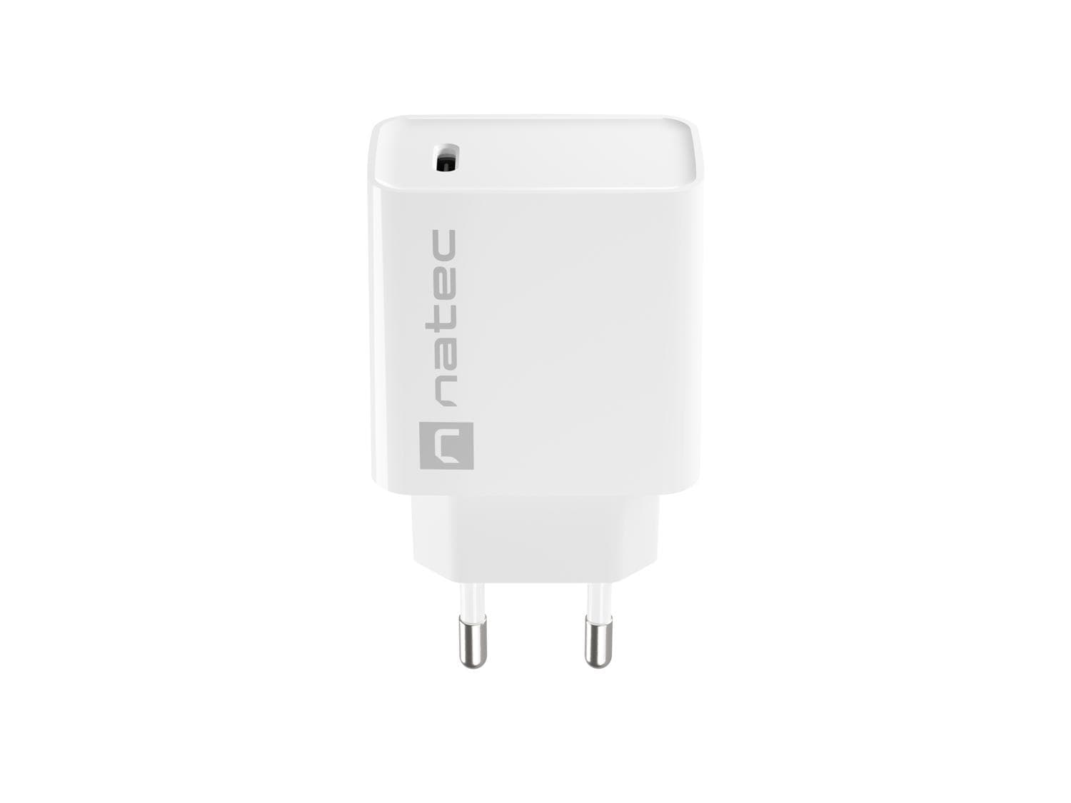 Univerzálna nabíjačka Natec RIBERA 20W 1X USB-C, biela 1