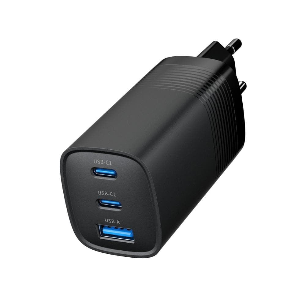 GEMBIRD PD nabíjačka 1xUSB-A 2xUSB-C 67W čierna 1