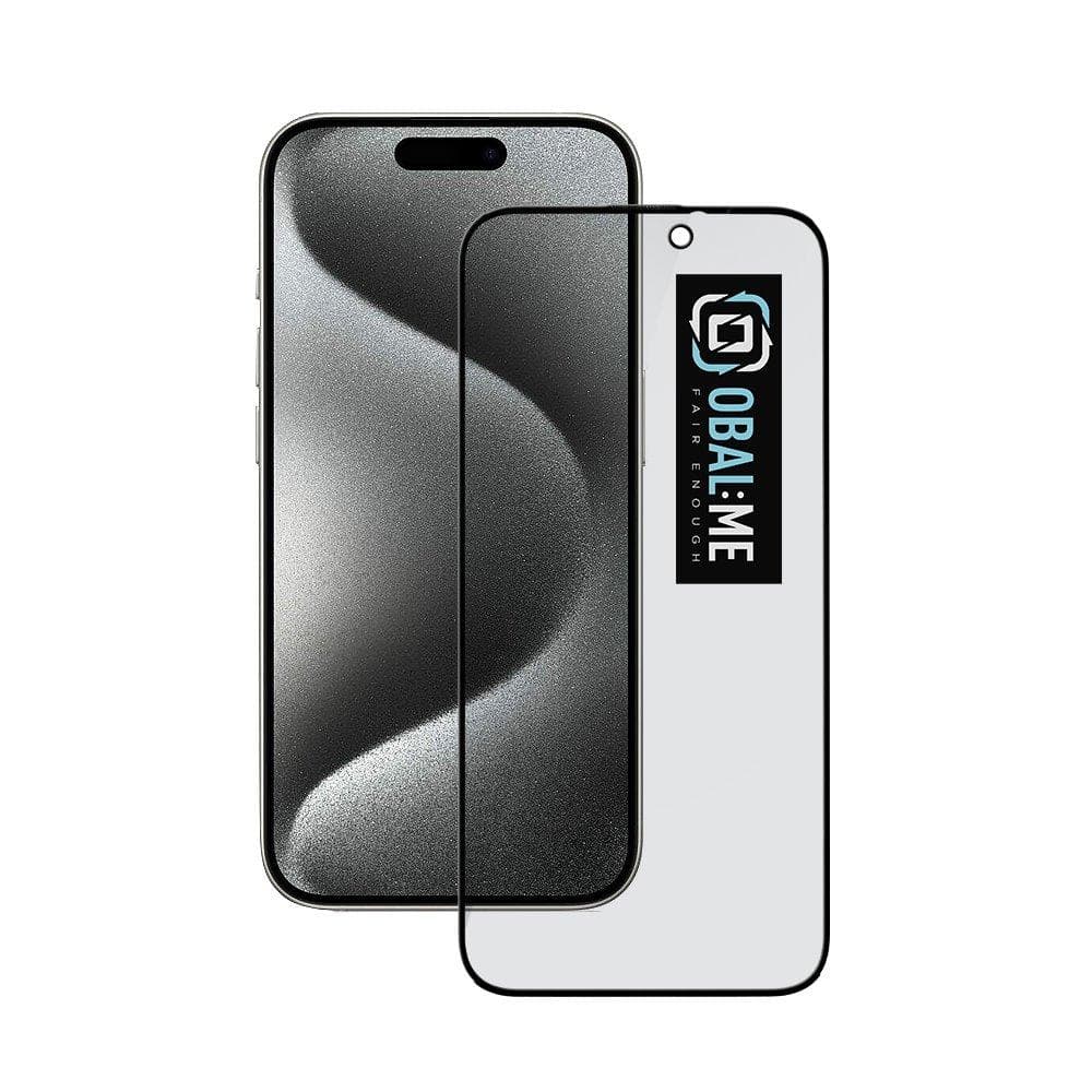 OBAL:ME Privacy 5D Tvrdené Sklo pre Apple iPhone 15 Pro Black 1