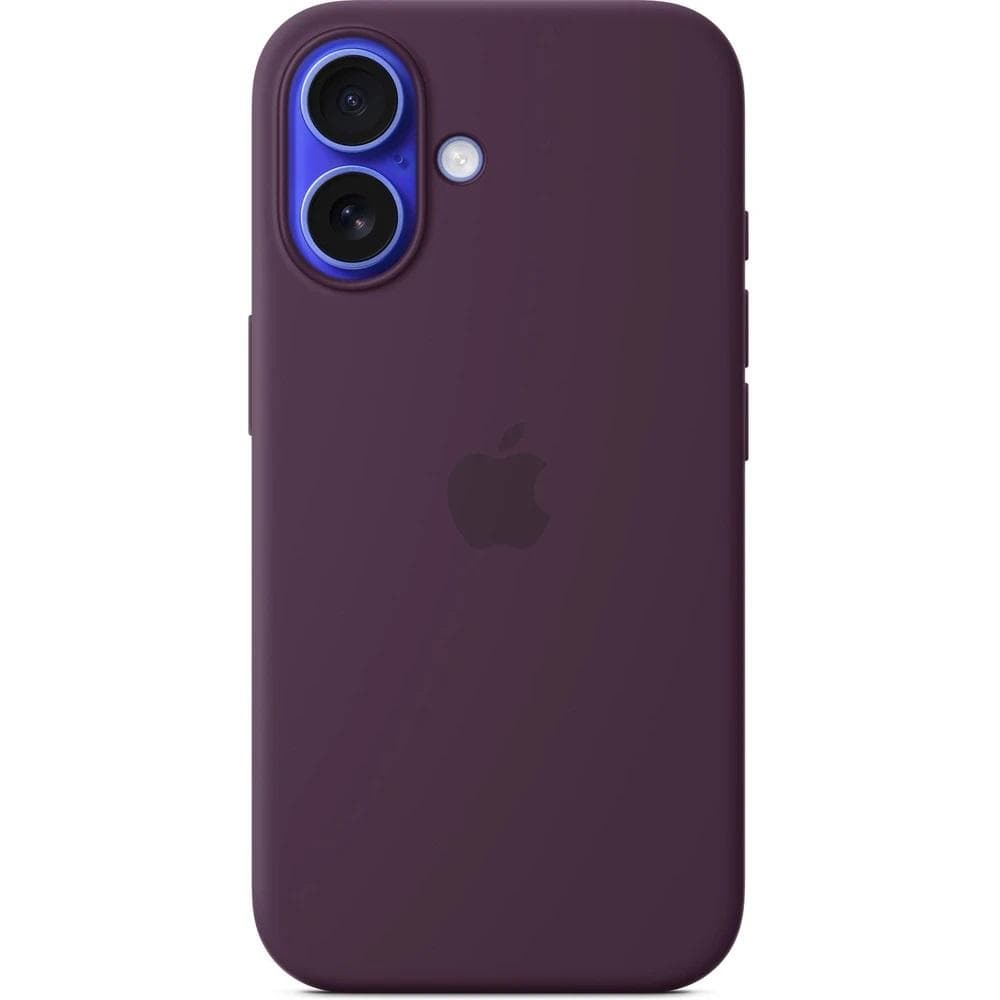 iPhone 16 Plus Silicone Case with MS - Plum 1
