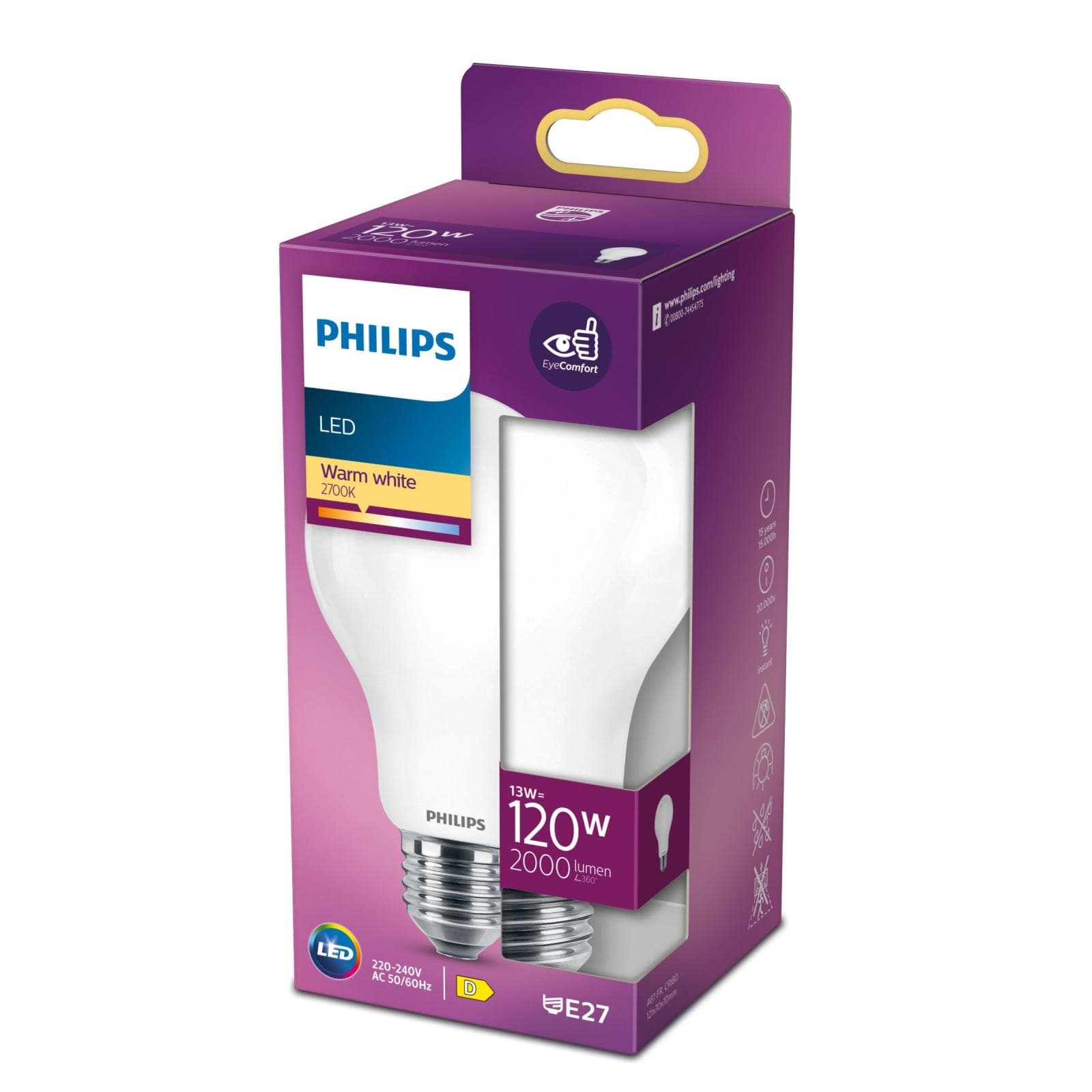 PHILIPS žiarovka LED classic 120W A67 E27 WW FR NDRFSRT4 1