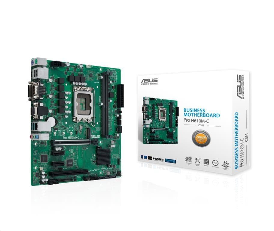 ASUS MB Sc LGA1700 PRE H610M-C-CSM, Intel H610, 2xDDR5, 1xDP, 1xHDMI, 1xDVI, 1xVGA, mATX 1