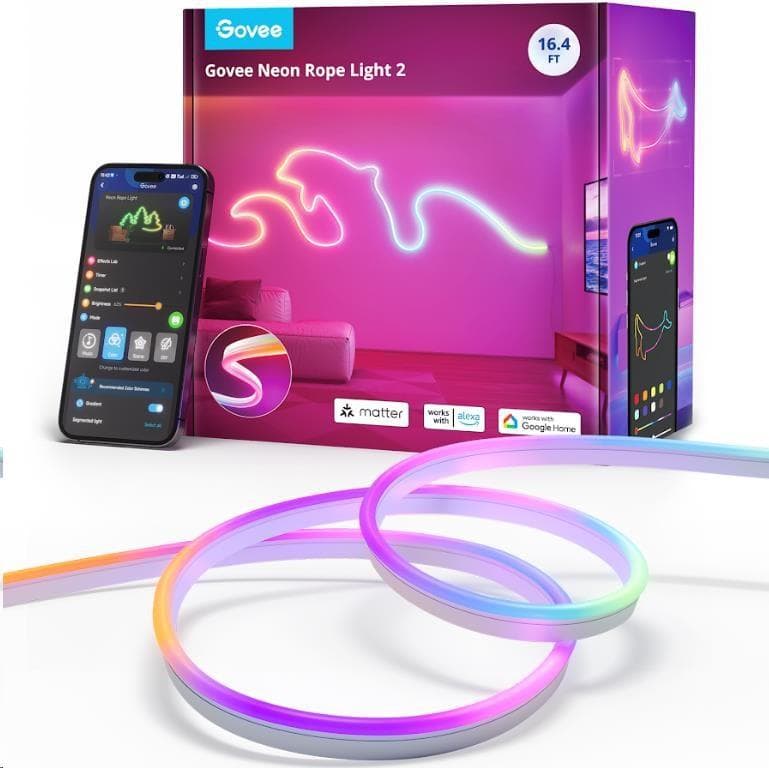 Govee Neon 2 MATTER ohybný LED pásik (5m) - RGBIC 1