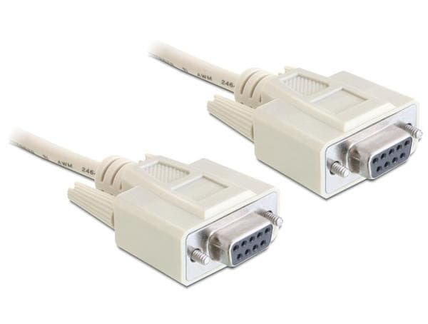 Delock sériový kábel Null modem 9 pin samica/samica 1,8 m