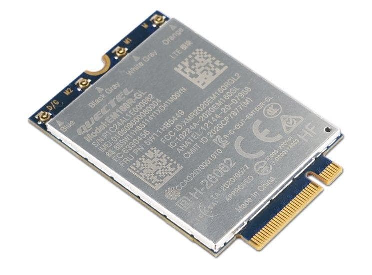 Lenovo modul ThinkPad Quectel EM160R-GL 4G LTE-A Cat 16 M.2 WWAN Module pre X1 2-in-1 Gen9/P16s Gen3 1