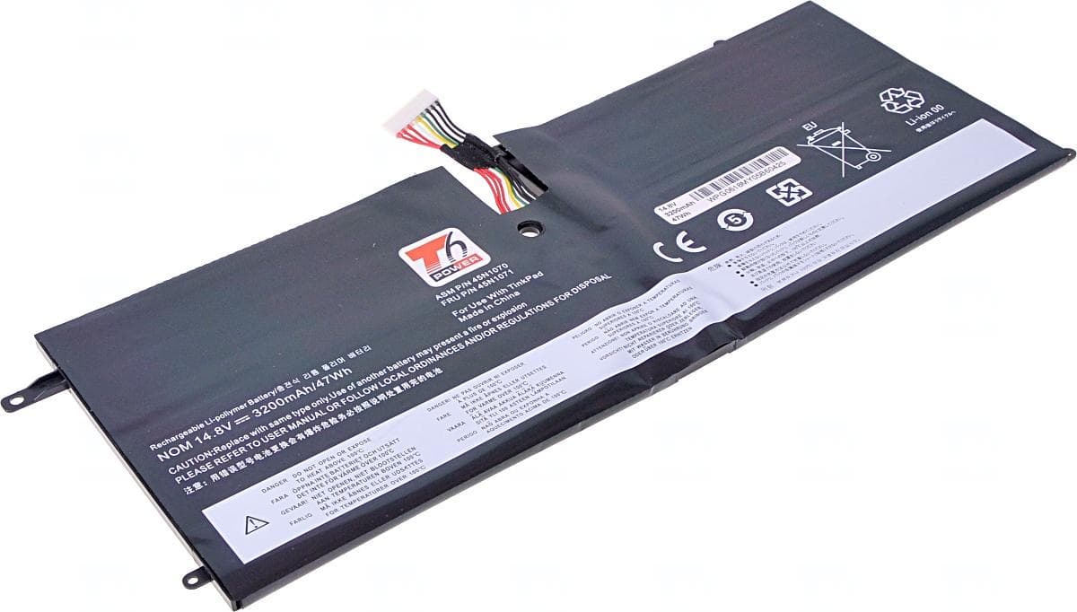 Batéria T6 Power pre Lenovo ThinkPad X1 Carbon 1st Gen, 3200mAh, 47Wh, 4cell, Li-Pol 1
