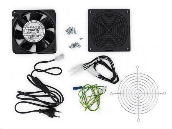TRITON Ventilátor + sada pre montáž do rozvádzača RUA alebo RBA, 230V, 50Hz, 0, 09 A, 15W, 160m3/h