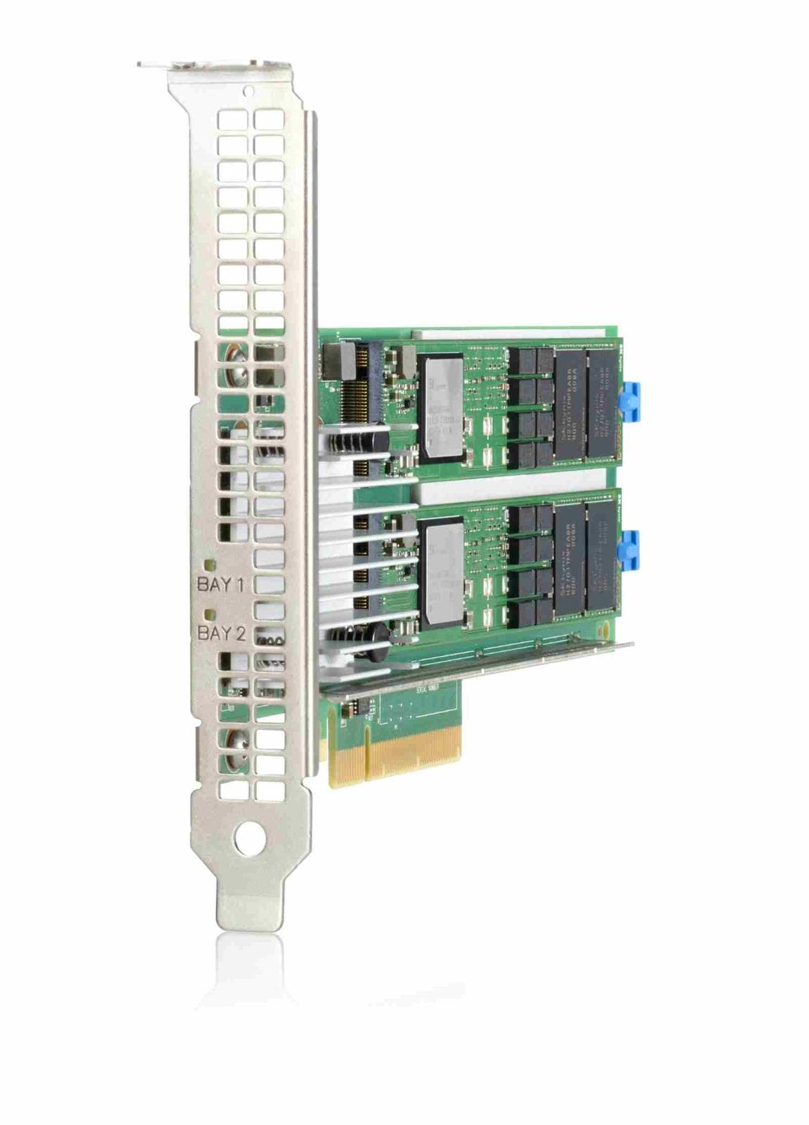 HPE NS204i-p x2 Lanes NVMe PCIe3 x8 OS Boot Device (2x480 GB NVMe M.2 SSD inside) 1