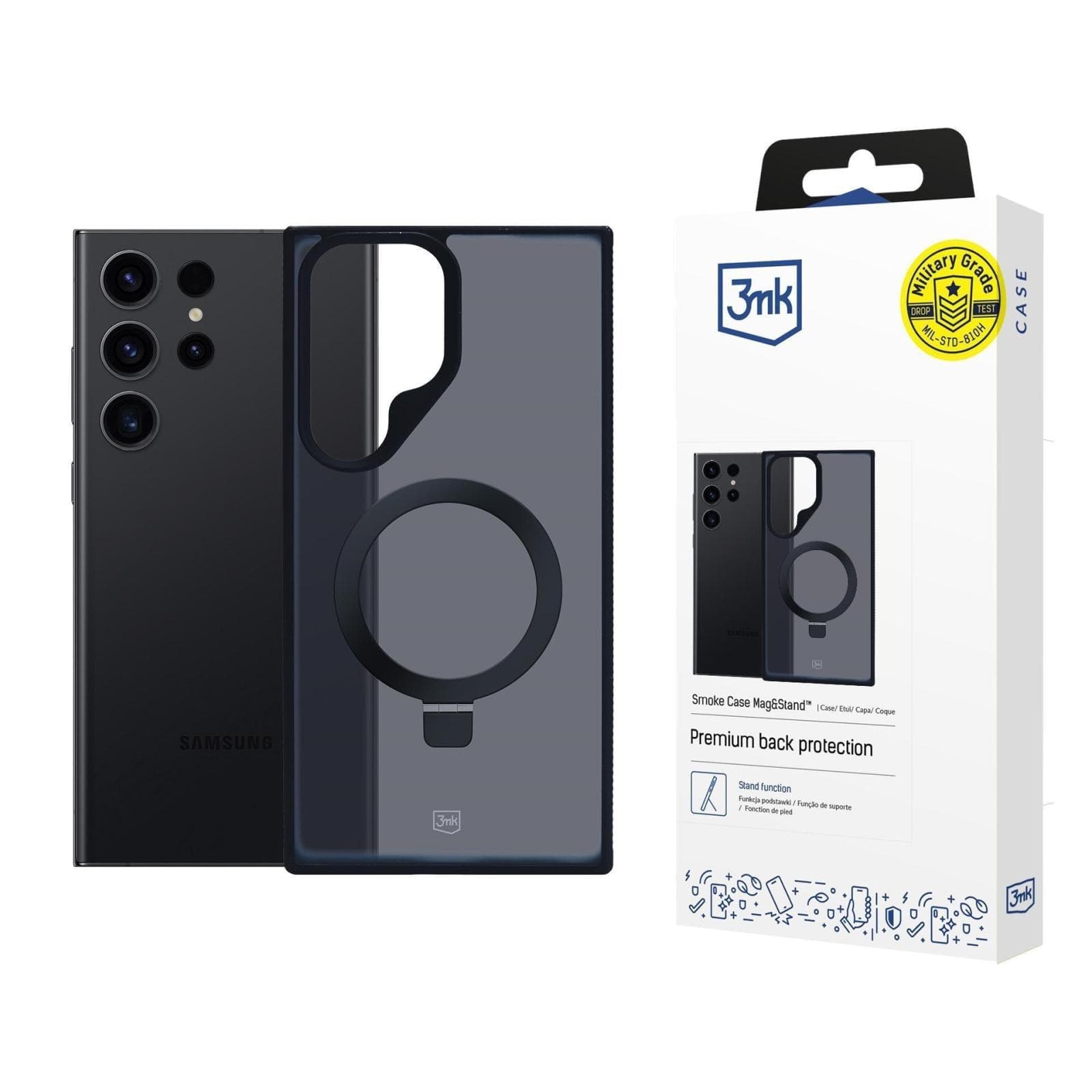 3mk ochranný kryt Smoke Case Mag&Stand pre Samsung Galaxy S25 1
