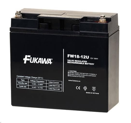 Batéria - FUKAWA FW 18-12 U (12V/18Ah - M5), životnosť 5 rokov 1