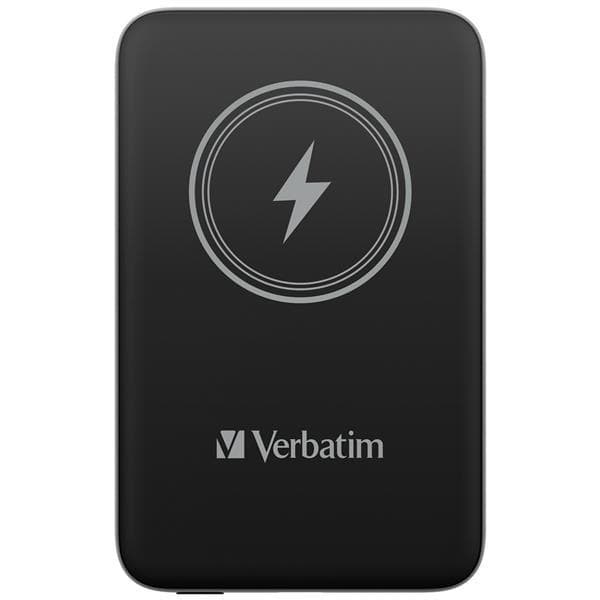 VERBATIM Powerbanka Charge 'n' Go, Magnetická, 10000 mAh, USB-C, Čierna