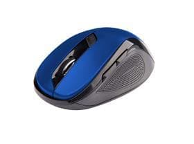 C-TECH Myš WLM-02/Ergonomická/Optická/Pre pravákov/1 600 DPI/Bezdrôtová USB/Čierna-modrá 1