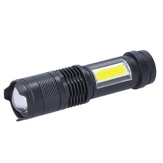 Solight LED nabíjacie vreckové svietidlo so zoomom, 100lm + 70lm, Li-Ion, USB, čierna 1