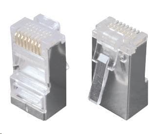 Solarix Konektor RJ45 CAT5E STP 8p8c tienený neskladaný na lícne / 100 ks KRJ45/5SH