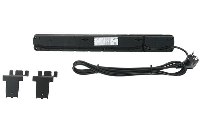 19" napája.panel ACAR S8/3m 8x220V Black+prep.ochr.10A