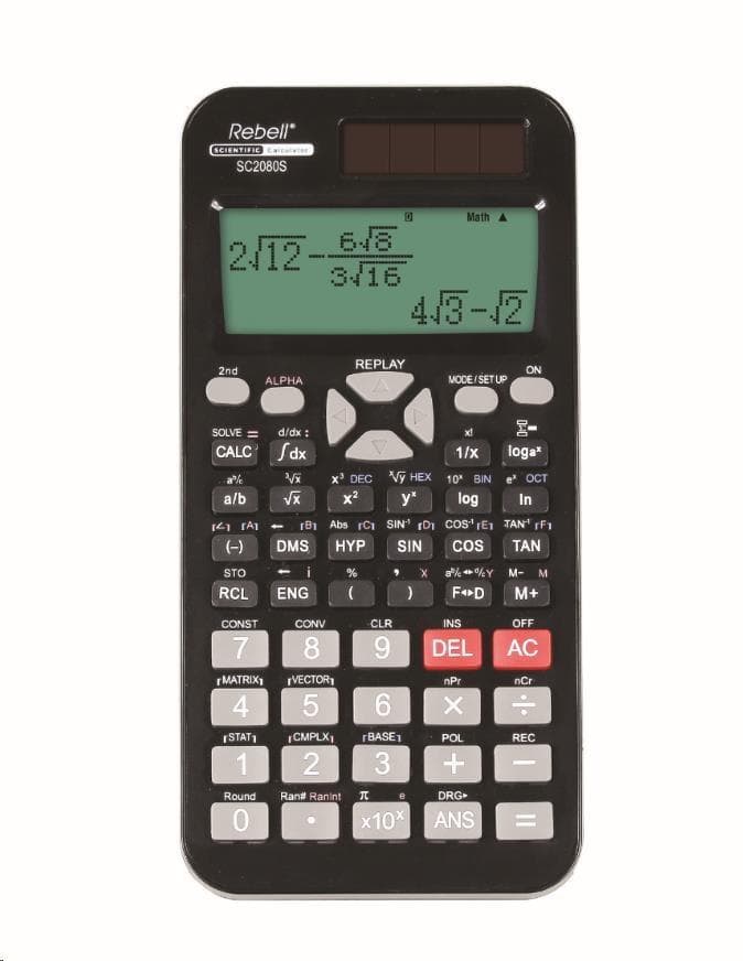 REBELL kalkulačka - SC2080S - čierna 1