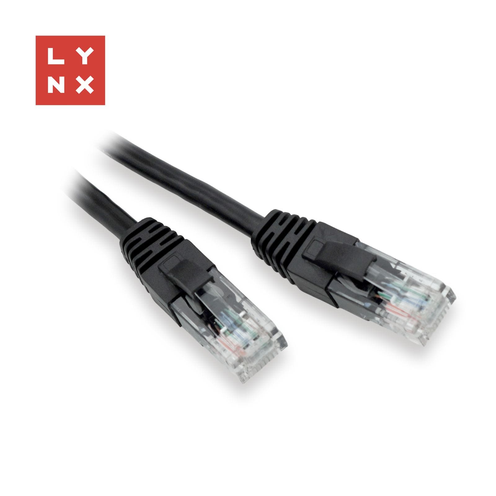 LYNX UTP patch kábel Cat5e, PVC, CCA, 3m, čierny