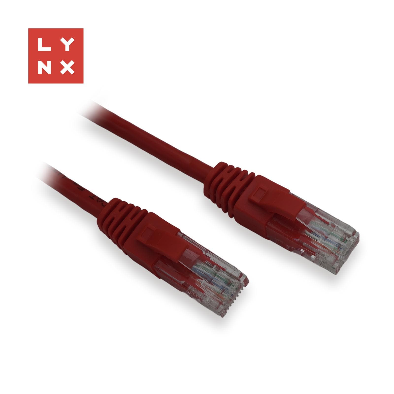 LYNX UTP patch kábel Cat5e, PVC, CCA, 15m, červený