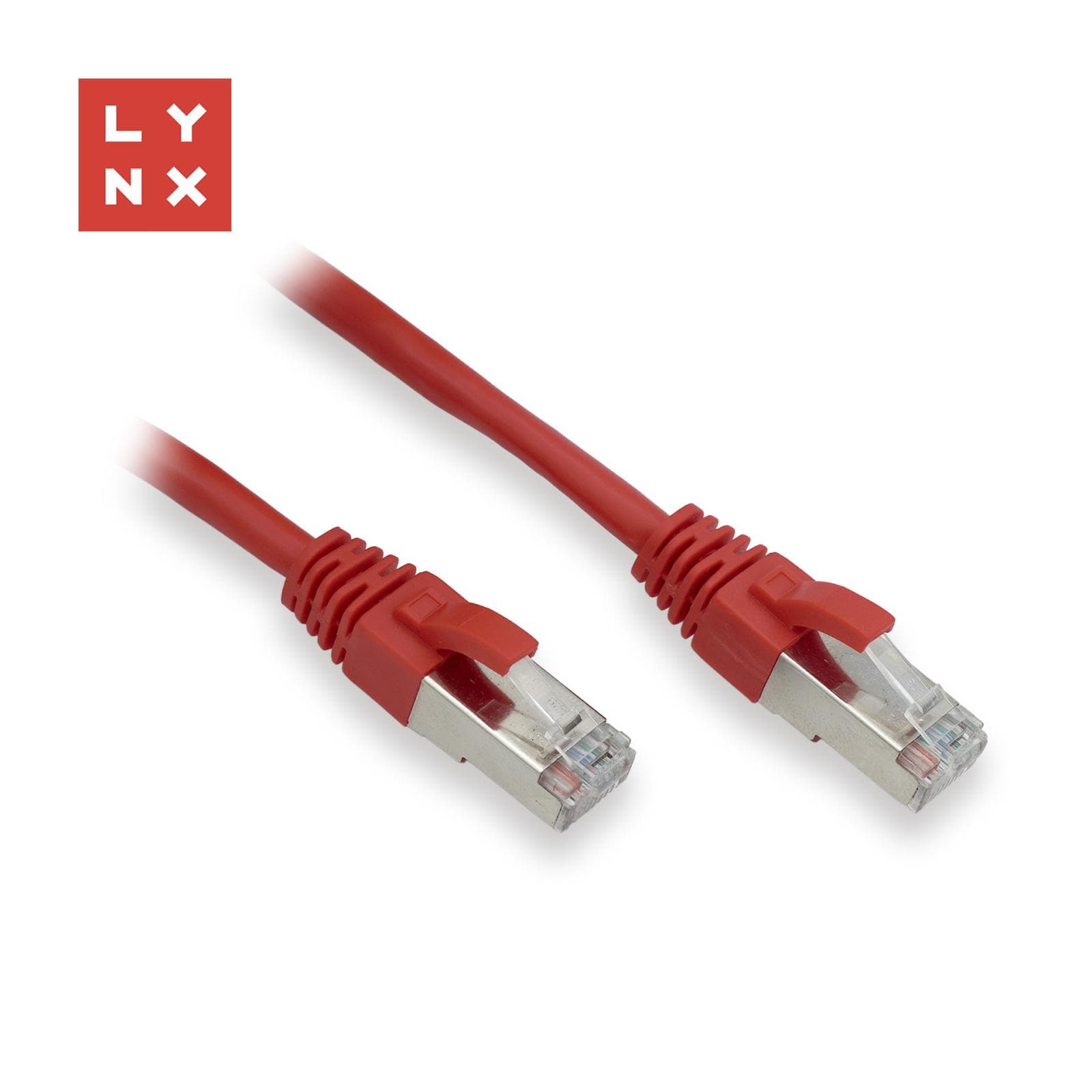 LYNX FTP patch kábel Cat5e PVC, CCA, 10m, červený 1