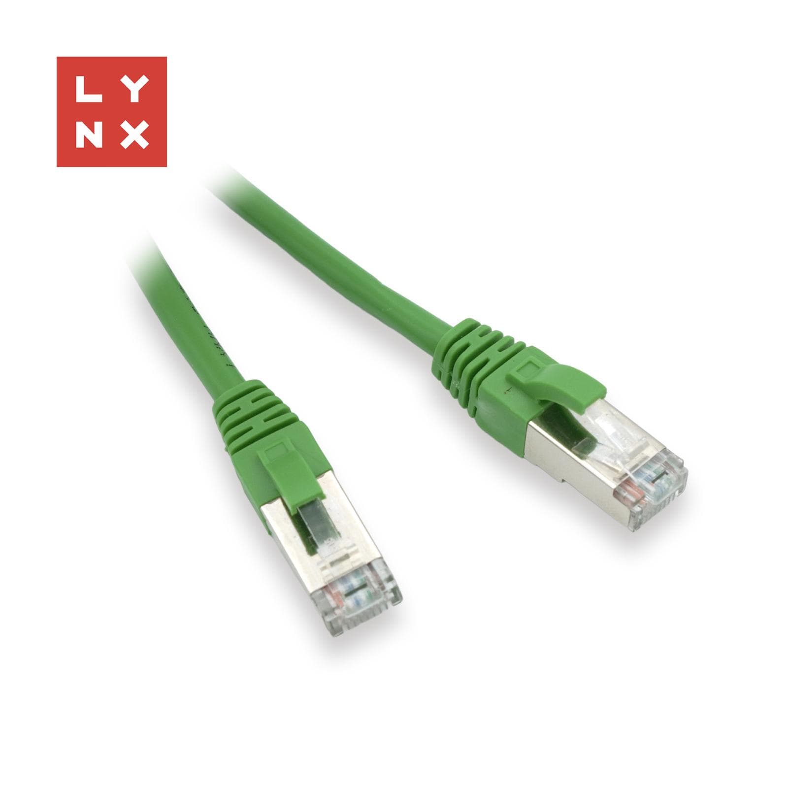 LYNX FTP patch kábel Cat5e PVC, CCA, 15m, zelený