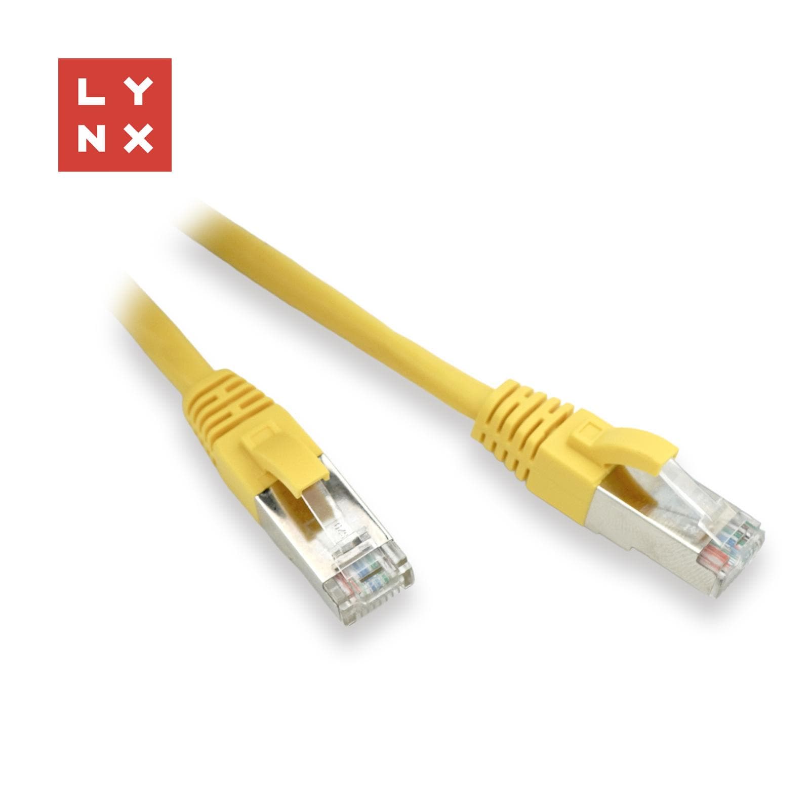 LYNX FTP patch kábel Cat5e PVC, CCA, 7m, žltý 1