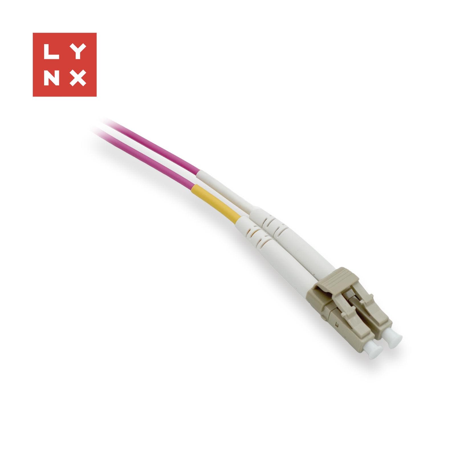 LYNX duplexný patch kábel MM, OM4, LC/LC, 50/125µm, 3m 1