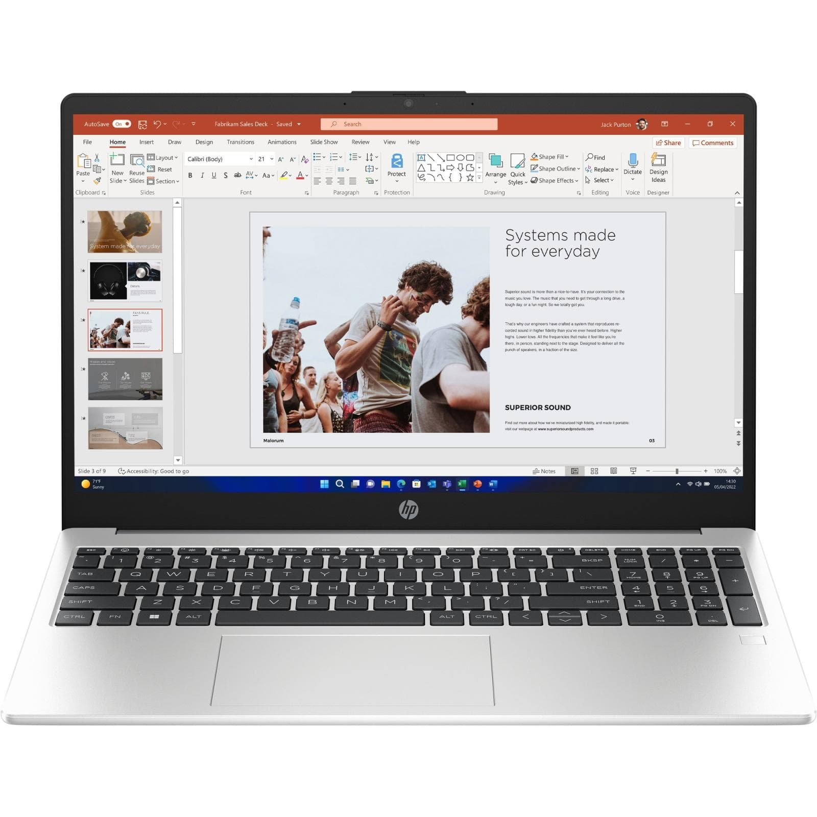 HP NTB 250R G10 C3-100U 15.6 FHD 300, 2x8GB, 512GB, WiFi ax, BT, FpS, Win11Pro 3y onsite