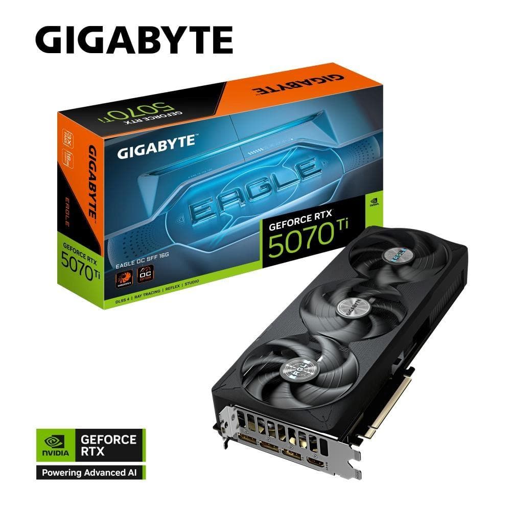GIGABYTE VGA NVIDIA GeForce RTX 5070 Ti EAGLE OC 16G, 16G GDDR7, 3xDP, 1xHDMI 1