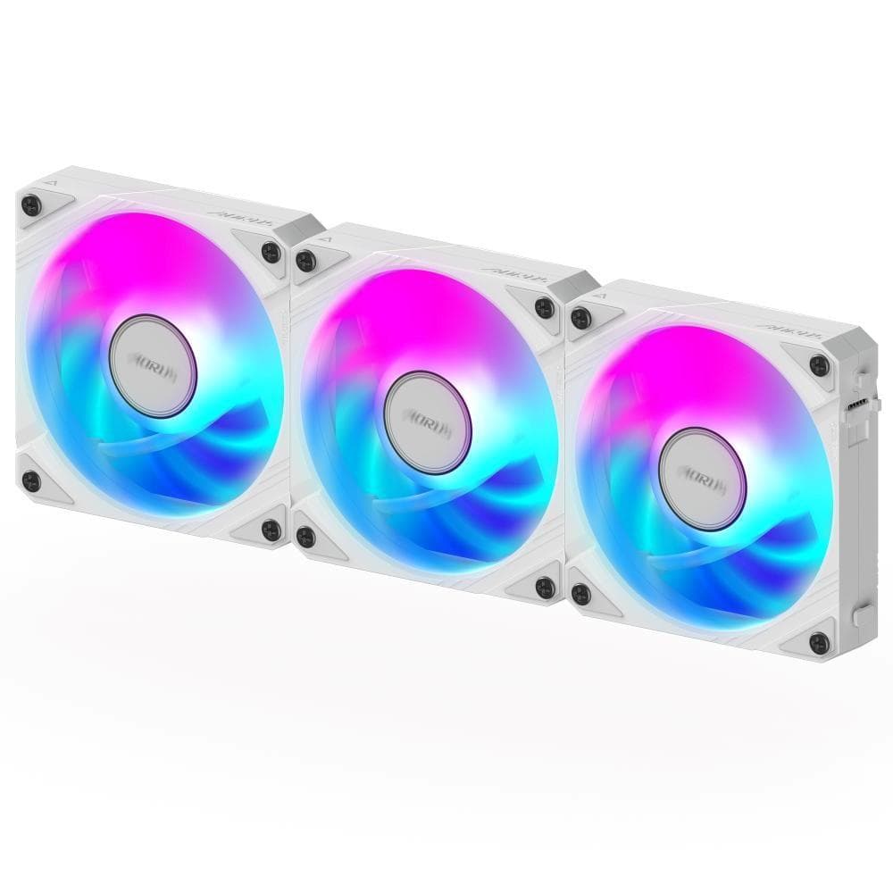 GIGABYTE ventilátor AORUS EZ CHAIN FAN ICE 3-PACK, 3x120mm, biela 1