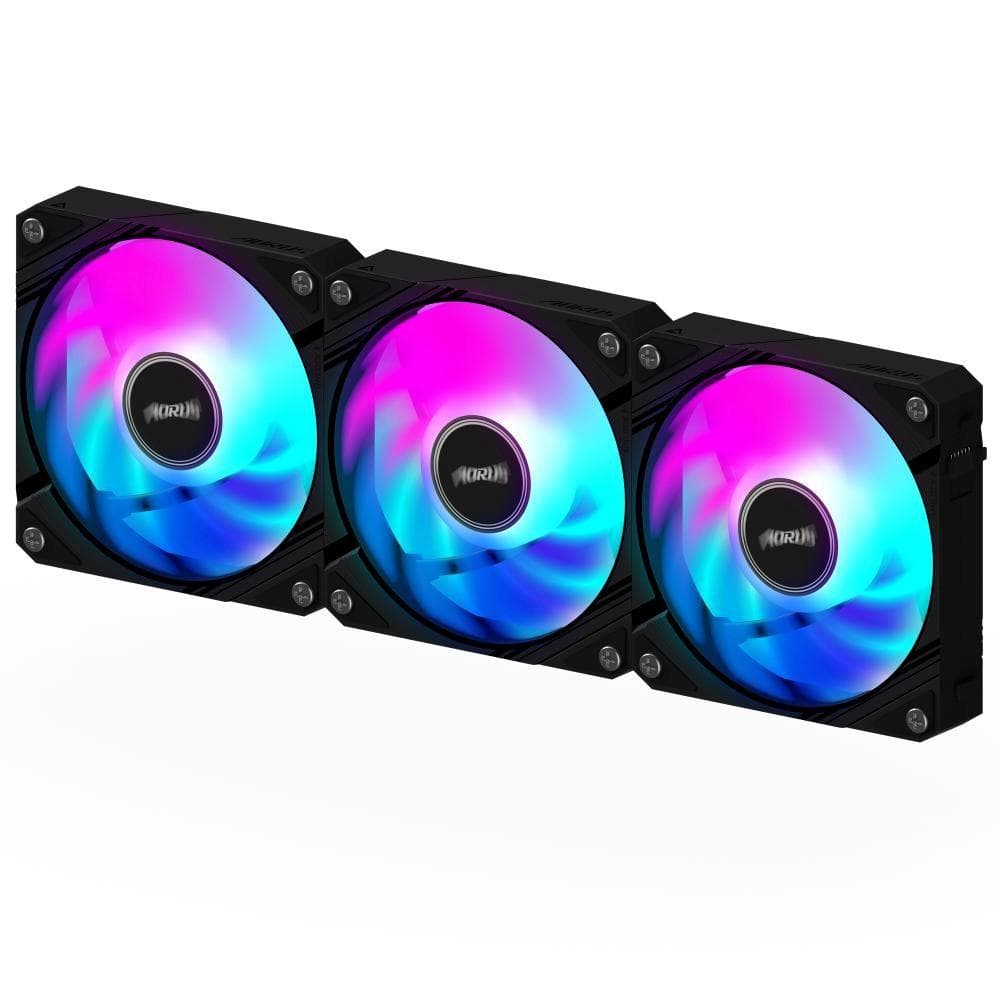 GIGABYTE ventilátor AORUS EZ CHAIN FAN 3-PACK, 3x120mm, čierna 1