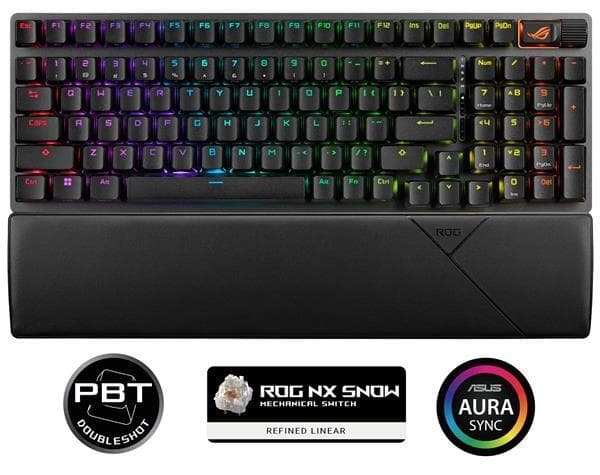 ASUS klávesnica ROG Strix Scope II 96 Wireless (ROG NX Snow) - CZ/SK 1