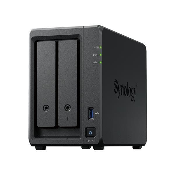 Synológia DP320 ActiveProtect 2x8TB (2C/RyzenR1600/2, 6-3, 1GHz/8GBRAM/1xUSB3.2Gen1/1xGbE) 1