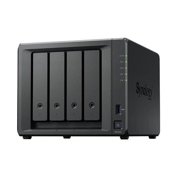 Synológia DP340 ActiveProtect 4x8TB, 2x400GB NVMe (2C/RyzenR1600/2, 6-3, 1GHz/16GBRAM/1xUSB3.2Gen1/1x10GbE) 1