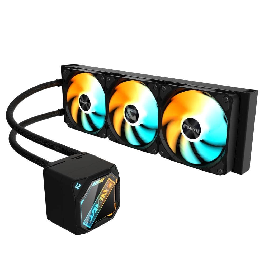 GIGABYTE Vodný chladič GAMING 360, 3x120mm, ARGB, LGA1851, AM5, čierna 1