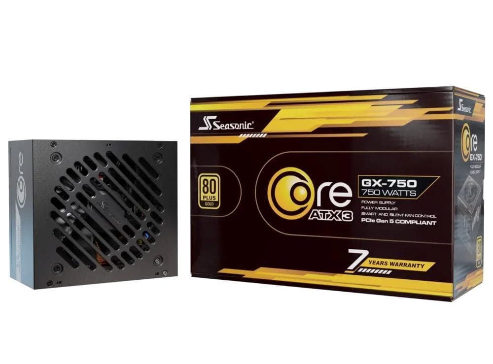 SEASONIC zdroj Core GX 750W, 120mm, Plne modulárny, 80+ Gold, ATX 3.1 1