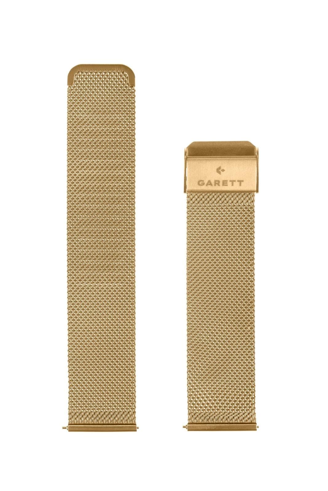 Garett univerzálny remienok 18 mm, zlatý kovový, typ Mesh gold 1