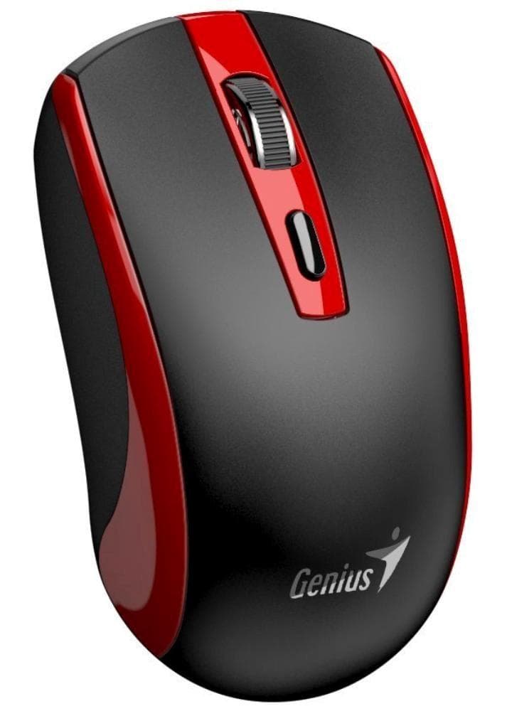 GENIUS myš ECO-8150/ 1200 dpi/ bezdrôtová/ dobíjacia/ Copilot/ čierno-červená
