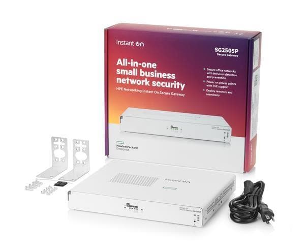 HPE Networking Instant On Secure Gateway 5-port SmartRate 2.5G PoE+ 64W SG2505P 1