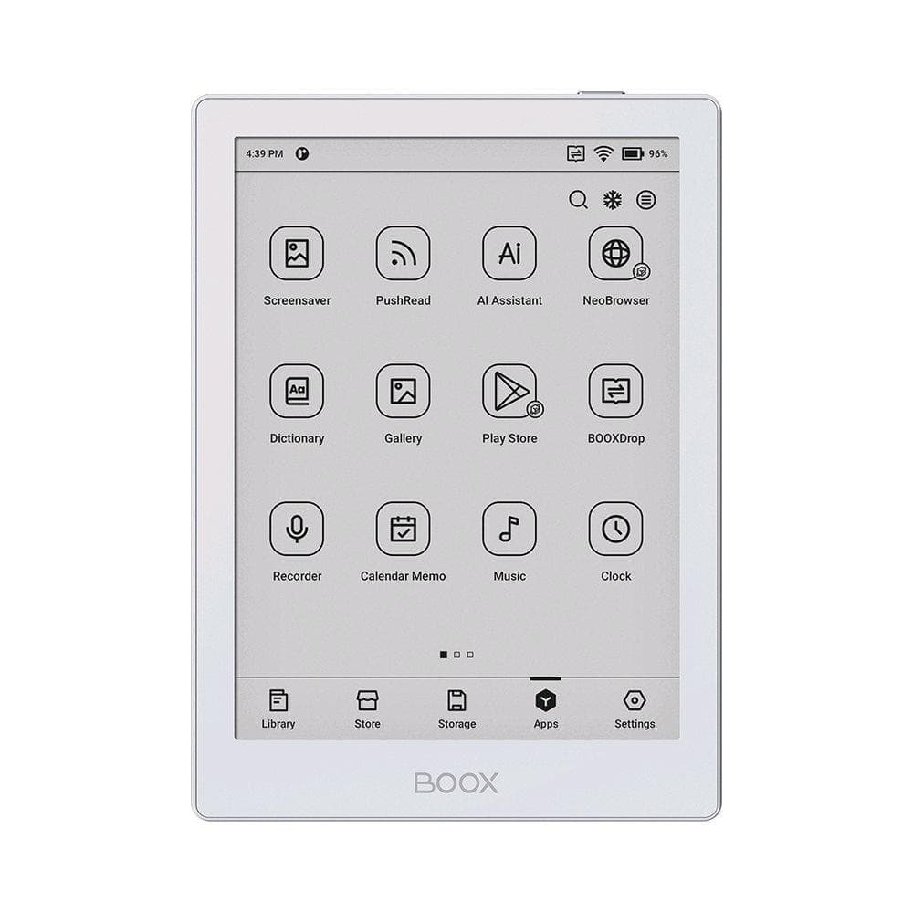 E-book ONYX BOOX GO 6, biela, 6" Carta 1300, 32GB, Bluetooth, Android 11, E-ink displej