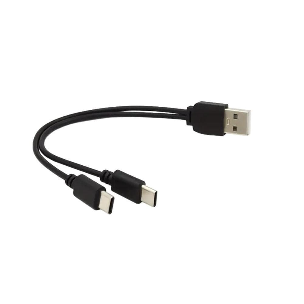 PREMIUMCORD Nabíjací kábel USB 2.0, 2xUSB-C na USB, 15cm, čierna 1