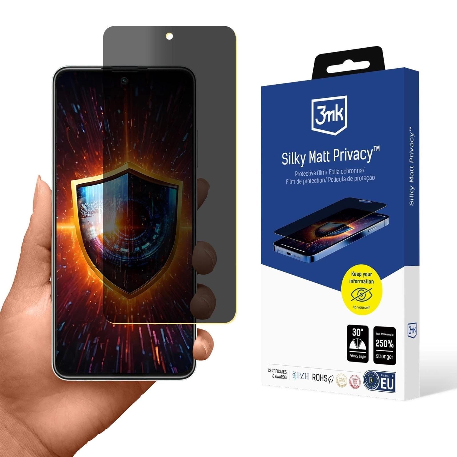 3mk ochranná fólia Silky Matt Privacy pre Motorola Moto G56 1