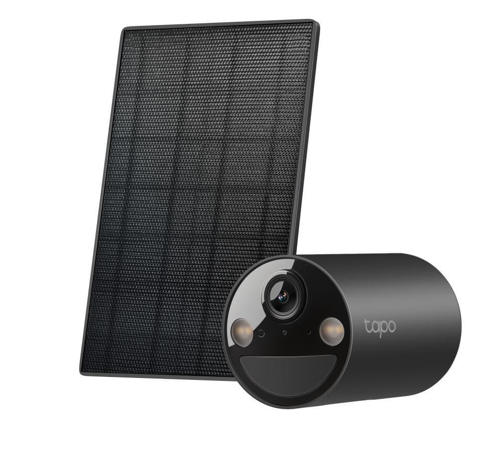 TP-Link Tapo C411 KIT vonkajšia kamera, solárny panel (3MP, 2K QHD, 1296p, IR 9m, WiFi, micro SD card, IP65)