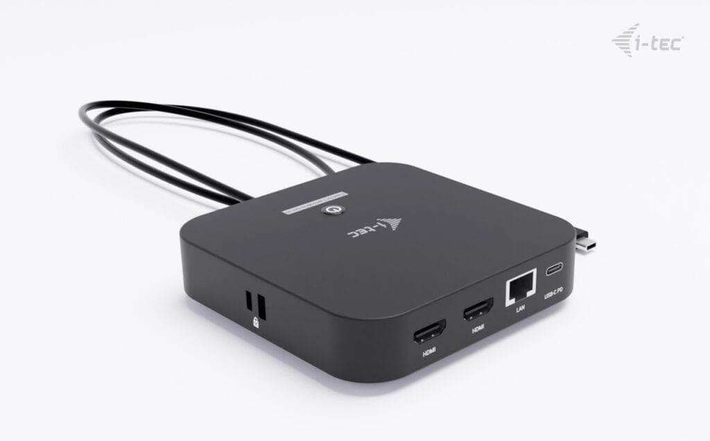 i-tec USB-C Dual HDMI Docking Station, Power Delivery 100W 1