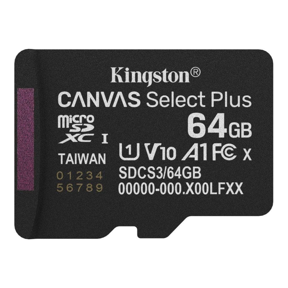 Kingston MicroSDXC 64GB karta Canvas Select Plus, U1, V10, A1 1