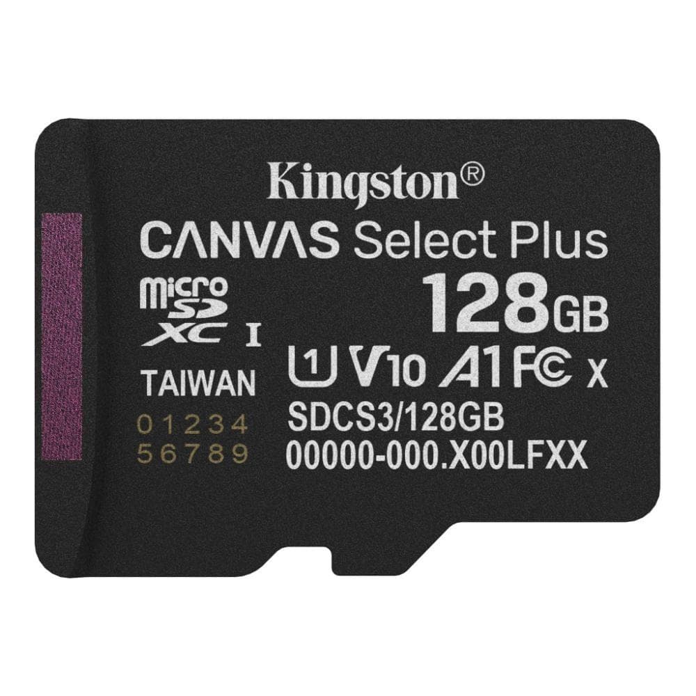 Kingston MicroSDXC karta 128 GB Canvas Select Plus, U1, V10, A1