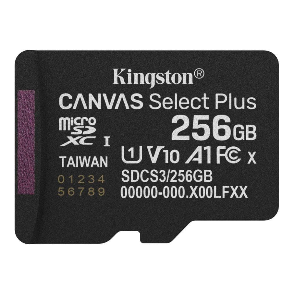 Kingston MicroSDXC karta 256 GB Canvas Select Plus, U1, V10, A1