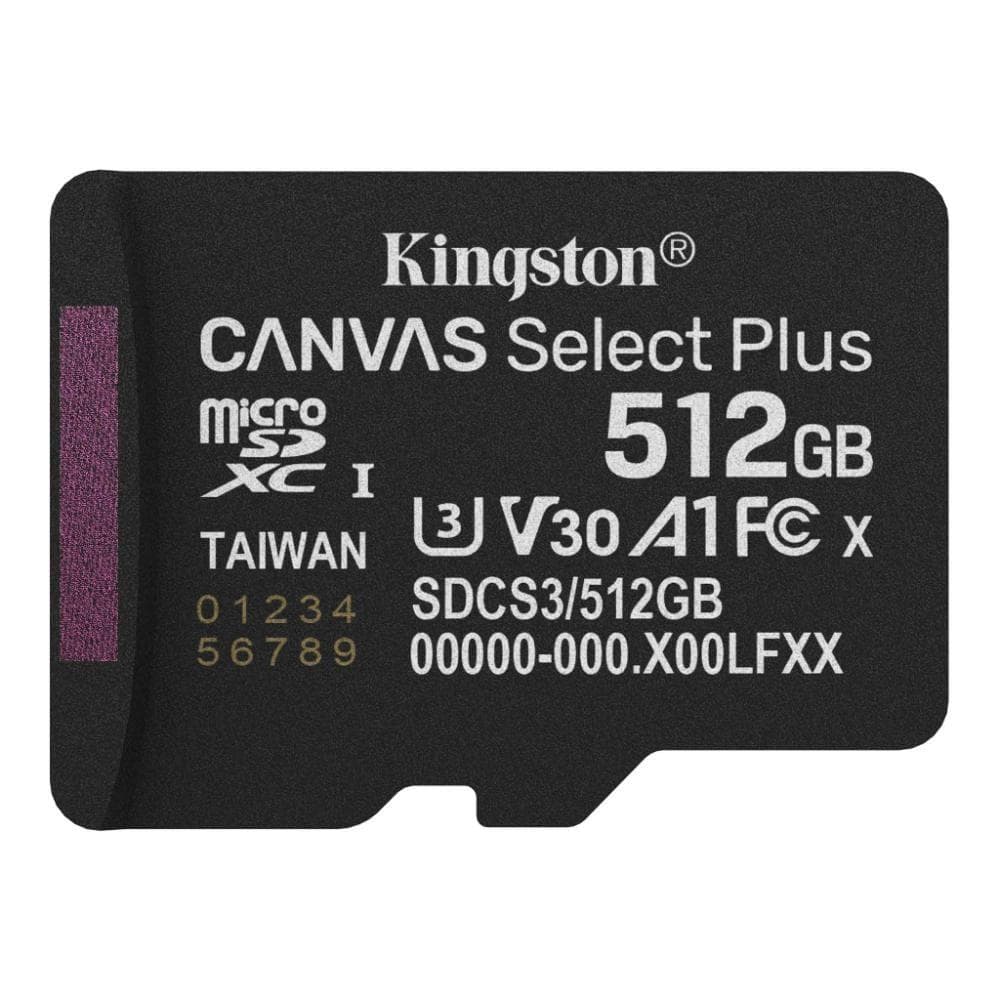 Kingston MicroSDXC karta 512GB Canvas Select Plus, U3, V30, A1 1