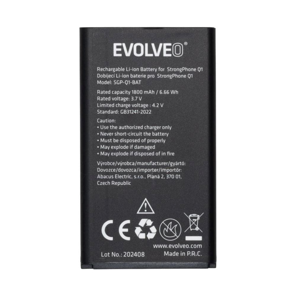 EVOLVEO originálna batéria 1800 mAh pre StrongPhone Q1 1